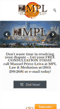 Mobile Screenshot of mpl-lawandmediation.com